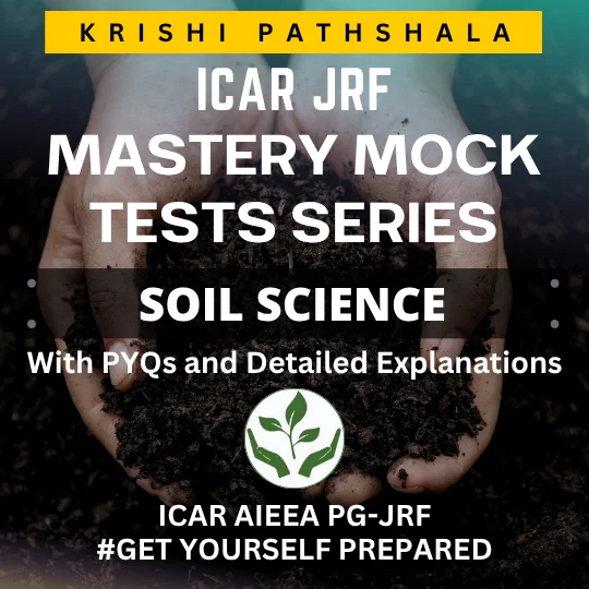 ICAR JRF Soil Science Mastery Mock Test Series with PYQs and Detailed Explanations 2
