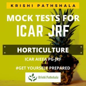 icar jrf mock test entrance test aieea pg Horticulture