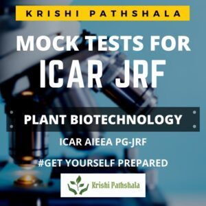 icar jrf mock test entrance test aieea pg plant biotechnology