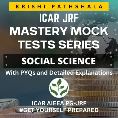 ICAR JRF Social Science Mastery Mock Test Series with PYQs and Detailed Explanations